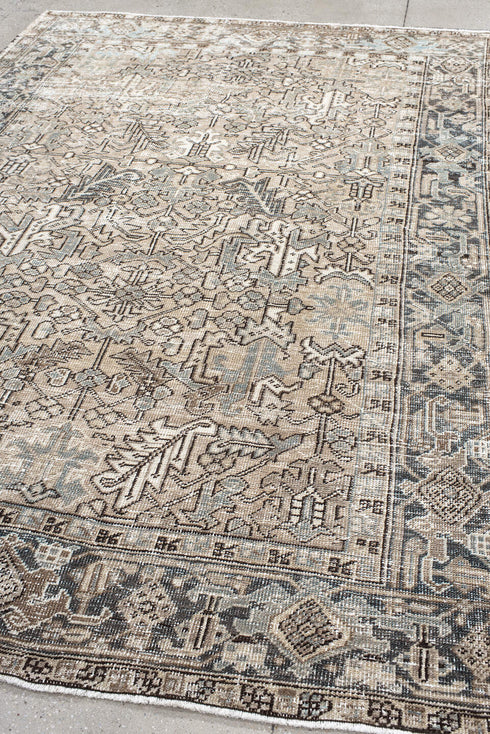 Antique Heriz Area Rug (7' x 9')